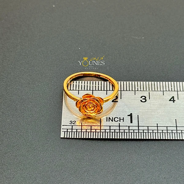 انگشتر گل رز طلا